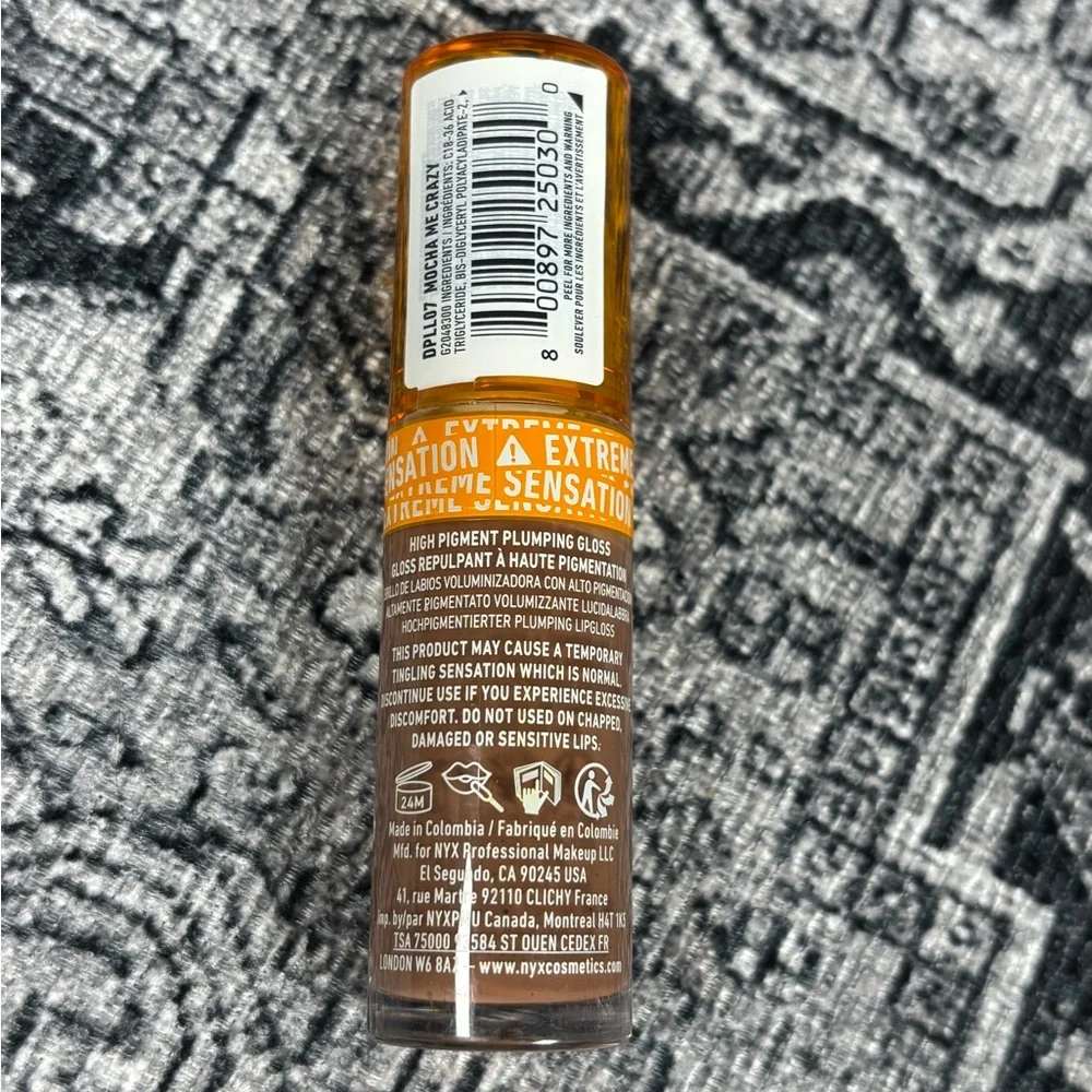 👄NYX👄Duck Plump Lip Gloss in Mocha Me Crazy New and Manufacturer‎ Sealed